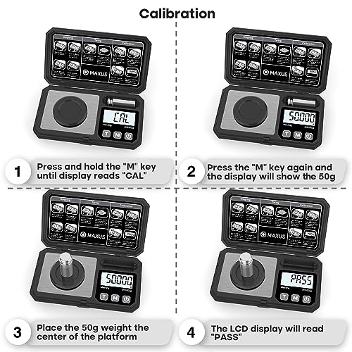 MAXUS Milligram Scale with Calibration Weight and Accessories