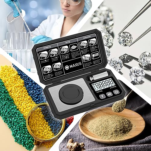 MAXUS Milligram Scale with Calibration Weight and Accessories