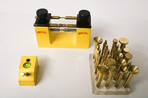 WOHI Combo Offer of 24 Brass DOP STICKS – (2,3,4,5,6,7,8,9,10,11,12,13mm), Jig Transfer, Angle DOP 45/90° used Faceting and Lapidary of Gemstones