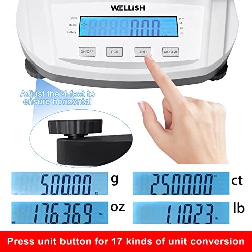 High Precision 5000g Digital Analytical Balance Scale
