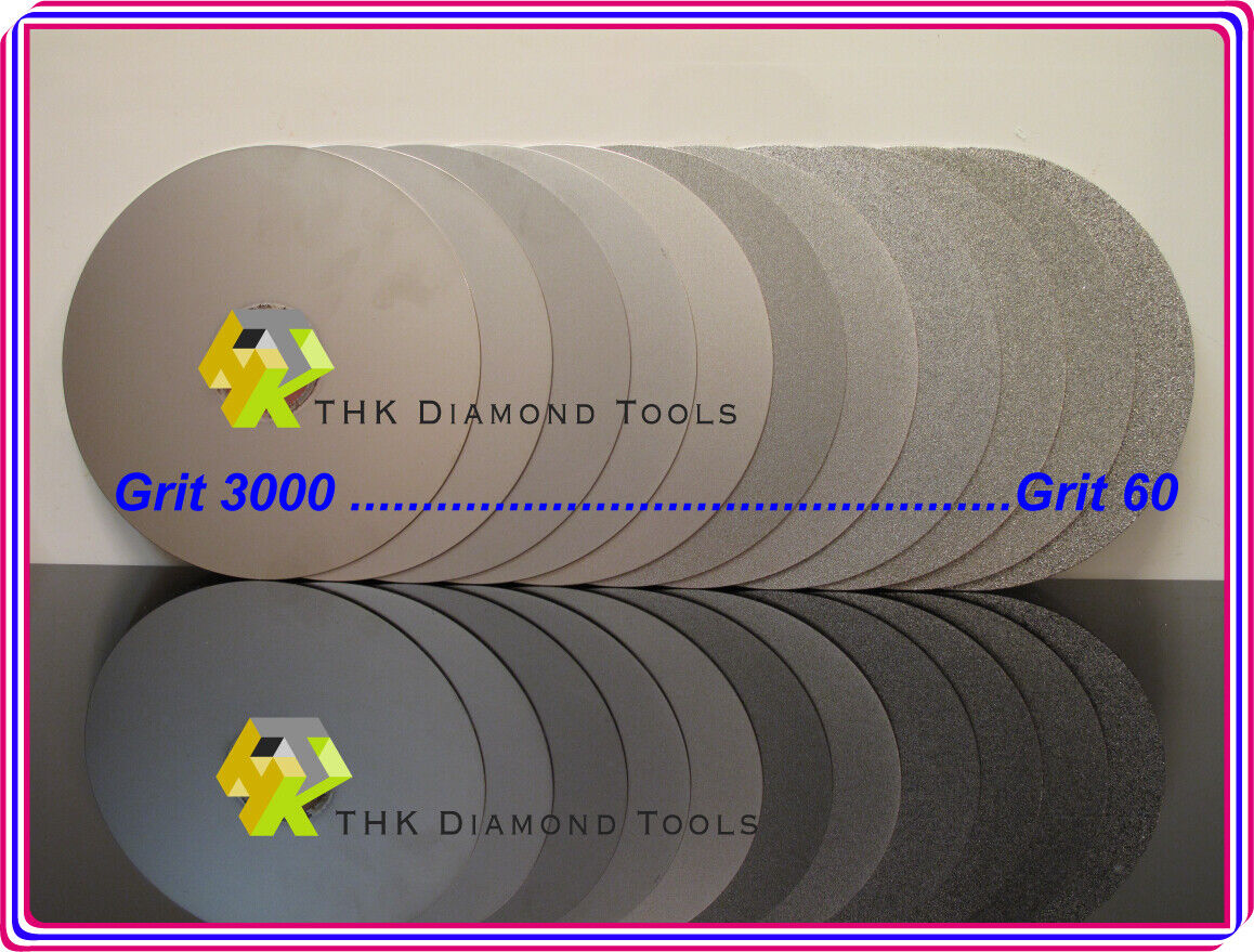 THK Diamond Coated Flat Lap Wheel Set