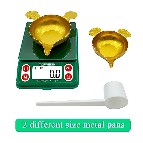 TOPWEIGH Digital Grain Scale, 1500 Grains - Green