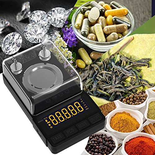 50g High Precision Gem Scale Milligram with Calibration Weight