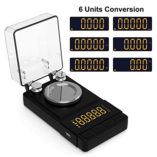 50g High Precision Gem Scale Milligram with Calibration Weight