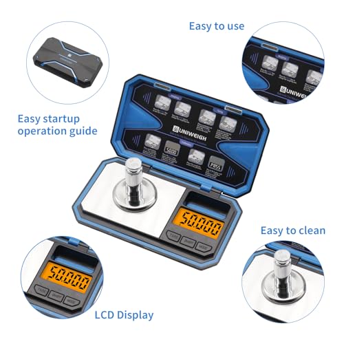 UNIWEIGH Milligram Scale with Accessories for Precise Measurements
