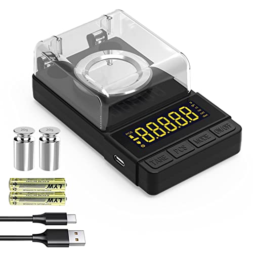50g High Precision Gem Scale Milligram with Calibration Weight