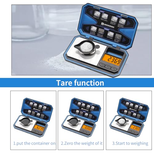 UNIWEIGH Milligram Scale with Accessories for Precise Measurements