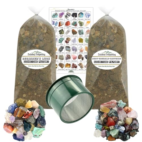 Gemstone Mining Kit with Classifier Screen - 10lb