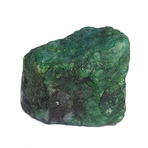 GEMHUB Rare Green Emerald Crystals and Healing Stones 842.50 Ct Natural Raw Lapidary Cabbing Rough Gemstones for Jewelry Making
