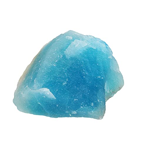 REAL-GEMS EGL Certified Natural Blue Aquamarine Rough Loose Gemstone For Lapidary (500-600 Ct. Approx)