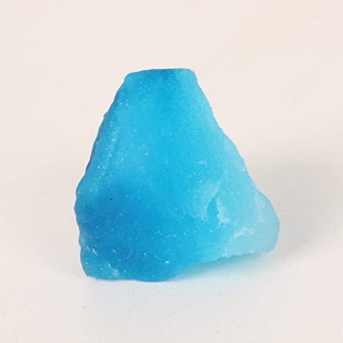 REAL-GEMS 71 Ct. Natural Royal Blue Aquamarine Perfect Raw Rough Loose Gemstone For Lapidary AXD-647