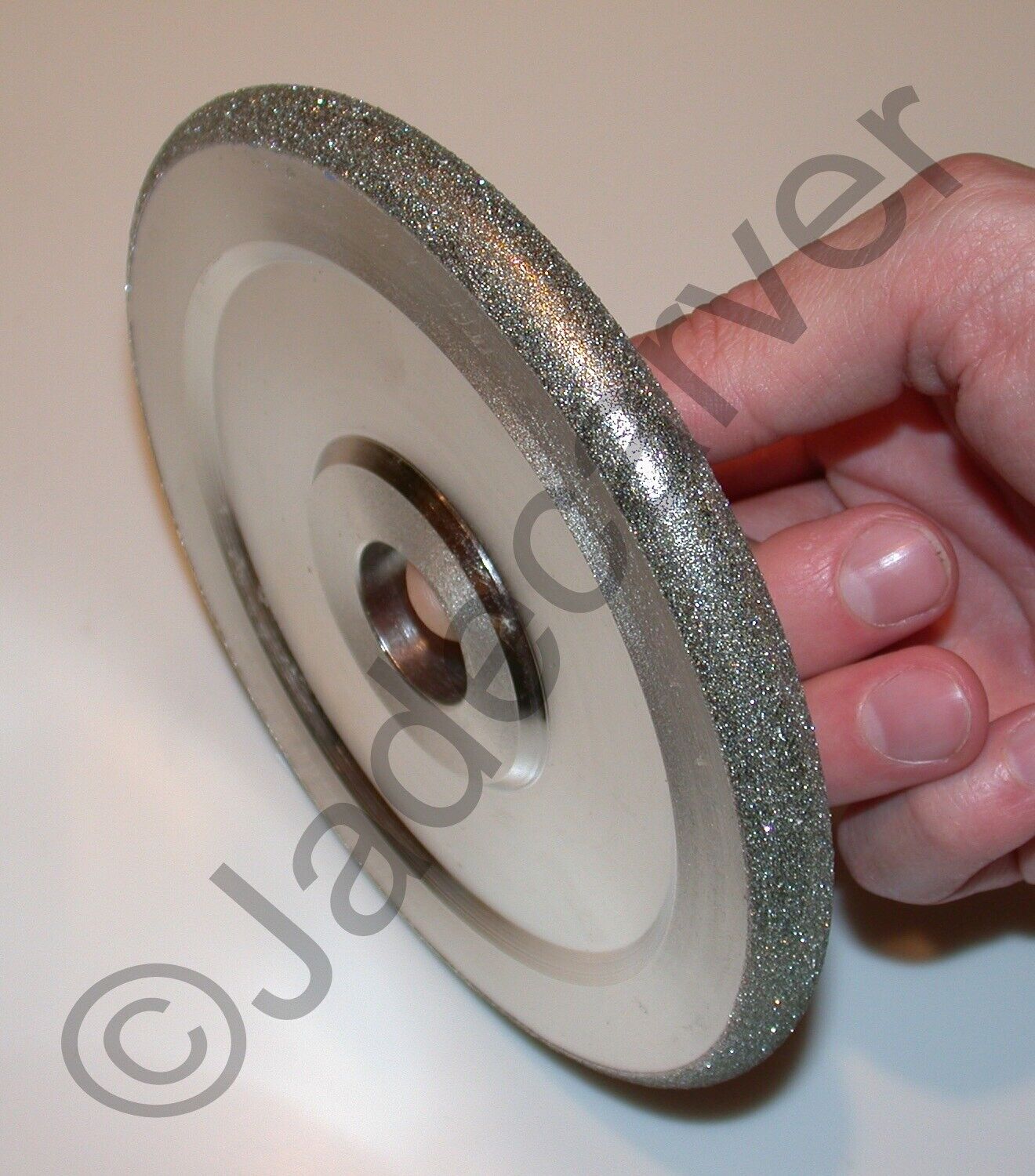 6"x1/2" Convex Diamond Lapidary Grinding Wheel: 80-120-600 Grit