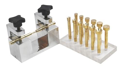 6mm Brass Dop Stick on Acrylic Base for Lapidary Faceting Machine & Aluminium Jig Transfer
