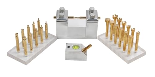 Aluminium Jig Transfer & Angle DOP | 45/90, 22 Brass DOP Stick | Lapidary Faceting Machine | Pack of 4
