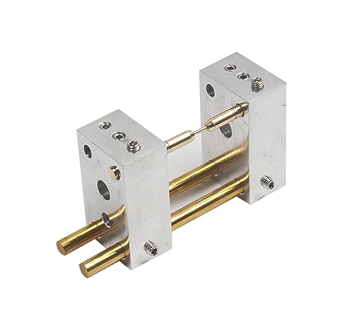 Faceting Gemstones Jig Transfer Used In Lapidary| Dop Transfer Jig 4-14mm for Lapidary Faceting Machine, Two Hole 90° Degree V| Aluminium & Brass| Pack of 1