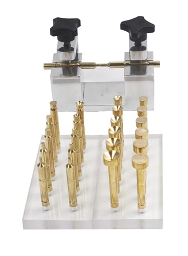 6mm Brass Dop Stick on Acrylic Base for Lapidary Faceting Machine & Aluminium Jig Transfer