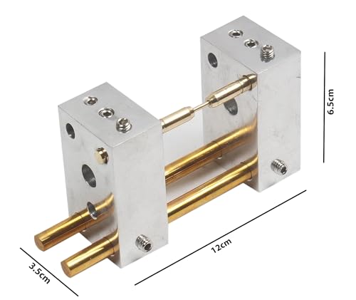 Faceting Gemstones Jig Transfer Used In Lapidary| Dop Transfer Jig 4-14mm for Lapidary Faceting Machine, Two Hole 90° Degree V| Aluminium & Brass| Pack of 1