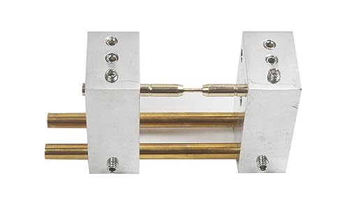 Faceting Gemstones Jig Transfer Used In Lapidary| Dop Transfer Jig 4-14mm for Lapidary Faceting Machine, Two Hole 90° Degree V| Aluminium & Brass| Pack of 1