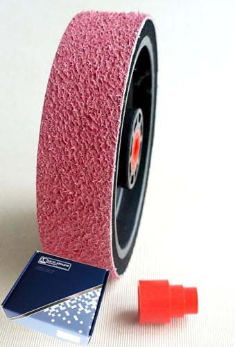 6" Grit: 3000 Premium REZ Soft Lapidary Diamond Wheel for Cabbing Grinding Sanding Polishing operations. Plastic body with foam padding. Perfect to work with stones, gemstones, glass.
