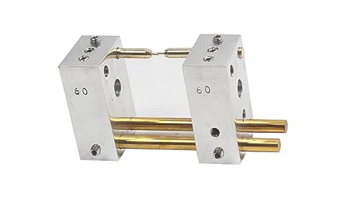 Faceting Gemstones Jig Transfer Used In Lapidary| Dop Transfer Jig 4-14mm for Lapidary Faceting Machine, Two Hole 90° Degree V| Aluminium & Brass| Pack of 1