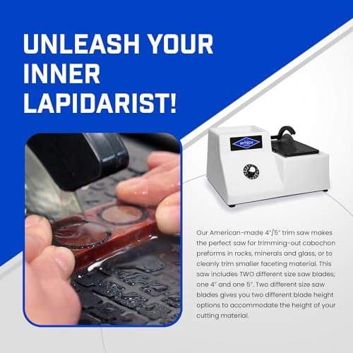 Hi-Tech Diamond Lapidary Trim Saw - Includes Two Blades