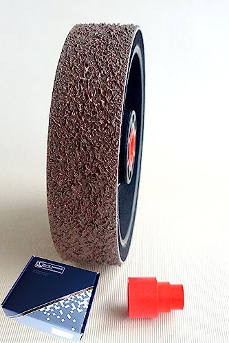 6" Grit: 600 Premium REZ Soft Lapidary Diamond Wheel for Cabbing Grinding Sanding Polishing operations. Plastic body with foam padding. Perfect to work with stones, gemstones, glass.