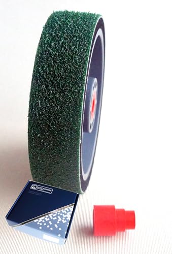 8" Grit: 60 Premium REZ Soft Lapidary Diamond Wheel for Cabbing Grinding Sanding Polishing operations. Plastic body with foam padding. Perfect to work with stones, gemstones, glass.