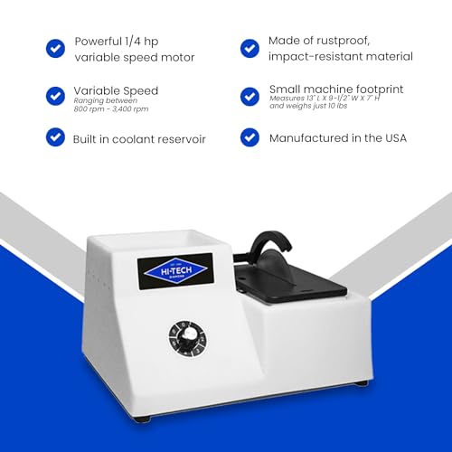Hi-Tech Diamond Lapidary Trim Saw - Includes Two Blades