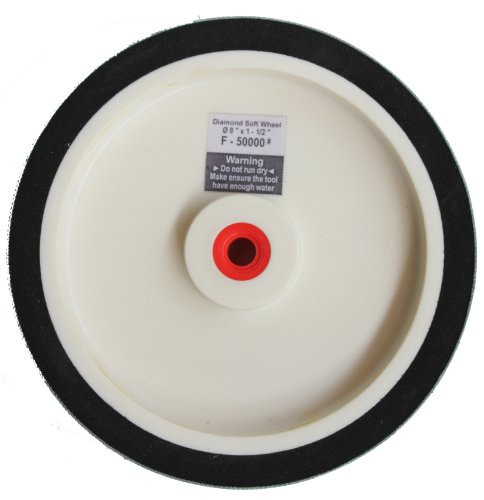 6"x1-1/2" 50000Grit Diamond Lapidary Glass Grinder Polisher Resin Soft Grinding Wheel