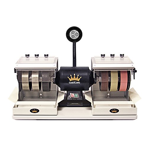 CabKing 6" Cabbing Machine - Lapidary Rock and Jewelry Gem Grinder Polisher - Model CABKING-6V3