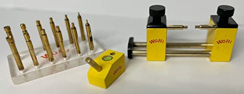 WOHI Combined Offer of 12 Brass DOP STICKS (2,3,4,5,6,7mm), Jig Transfer used Horizontally and Vertically(JTSS), Angle DOP 45/90° used in Faceting and Lapidary of Gemstones