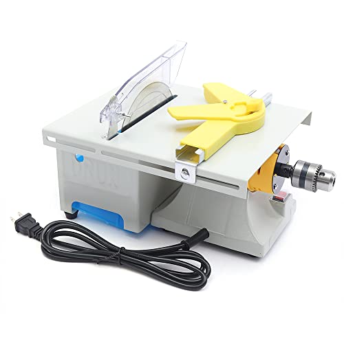 CUBELLIN Mini Table Rock Saw 110V 750W Gem Jewelry Rock Polishing Machine Electric Rock Cutting Machine Jewelry Lapidary Equipment Bench Lathe Polisher Device