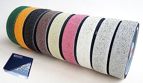 6" Set of 9 Grit: 60, 140, 280, 600, 1200, 3000, 8000, 14000, 5000 Soft Premium REZ Lapidary Diamond Wheels for Cabbing Grinding Sanding Polishing Operations. Perfect to Work with Stones, Gemstones.