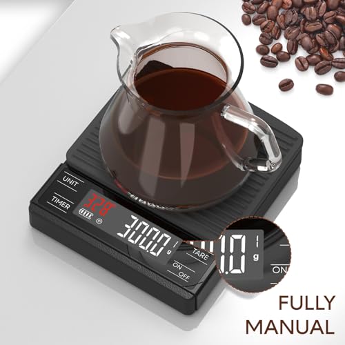 MAXUS Coffee Scale with Timer - 2000g Precision