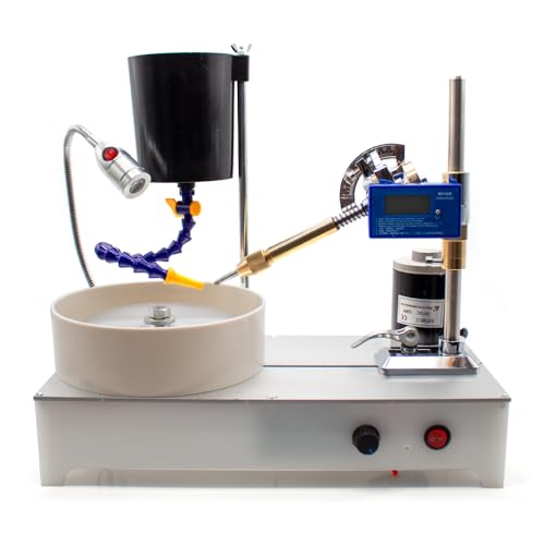 Gem Faceting Machine Gemstone Grinding Faceting Machine Jewelry Polisher Flat Grinder Lapidary Machine 2800RPM 120W (96 Index Gear, Gem Faceting Machine)