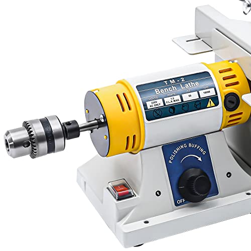 110V 320W Rock Jewelry Polisher Bench Buffer Polishing Faceting Machine Lapidary Equipment Electric Mini Gemstone Lathe Polisher Rock Grinder Tool Kits