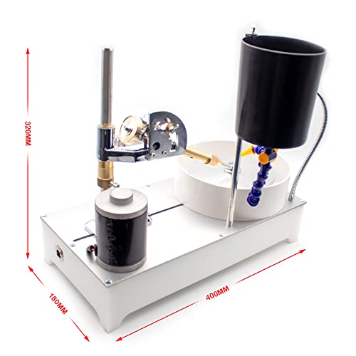 Gem Faceting Machine Gemstone Grinding Faceting Machine Jewelry Polisher Flat Grinder Lapidary Machine 2800RPM 120W (96 Index Gear, Gem Faceting Machine)