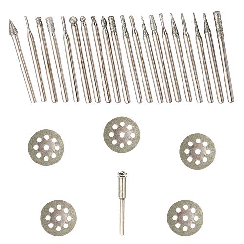 Diamond Burr Set for Grinding, Carving, Notching Stone