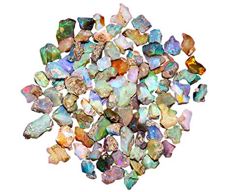 Jaguar Gems Raw Ethiopian Opal Crystals, Wholesale Lot
