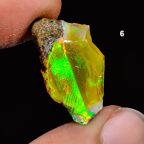 Ethiopian Opal Rough Gems - 7.6 Carat Fire Jumbo