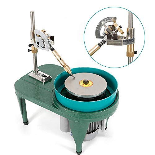 PIAOCAIYIN Gem Faceting Machine, 110V 180W Jewelry Gem Grinder, Gemstone Cutting Tools, 2800r/Min, Faceting Machine with Manipulator, Lapidary Equipment, Jade Polishing Machine