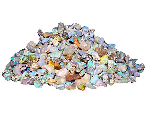 Jaguar Gems Raw Ethiopian Opal Crystals, Wholesale Lot