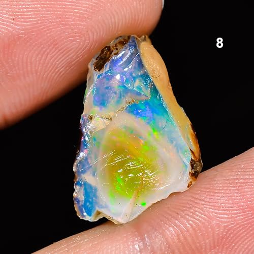 Ethiopian Opal Rough Gems - 7.6 Carat Fire Jumbo