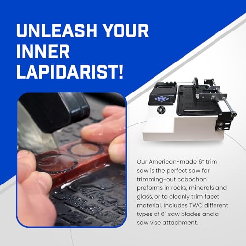 6" Hi-Tech Diamond Trim Saw for Lapidary Cutting