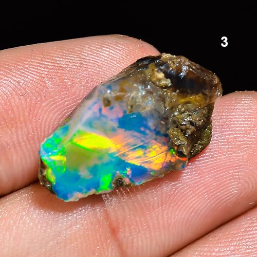 Ethiopian Opal Rough Gems - 7.6 Carat Fire Jumbo
