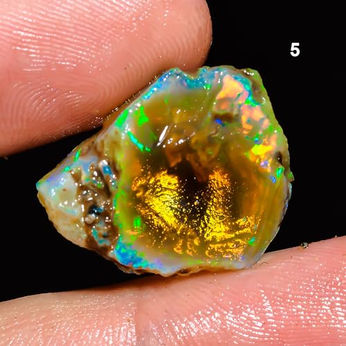 Ethiopian Opal Rough Gems - 7.6 Carat Fire Jumbo