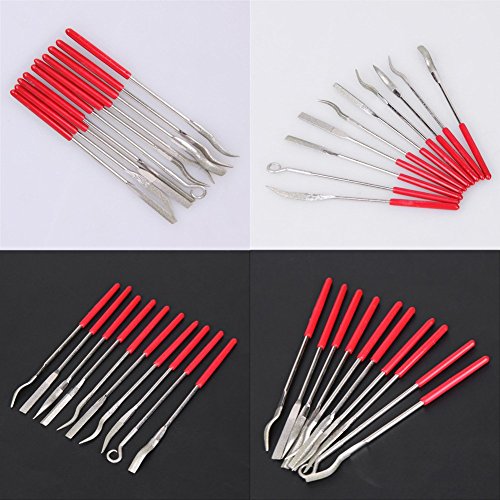 Chris.W 10Pcs Assorted Diamond Mini Riffler Files