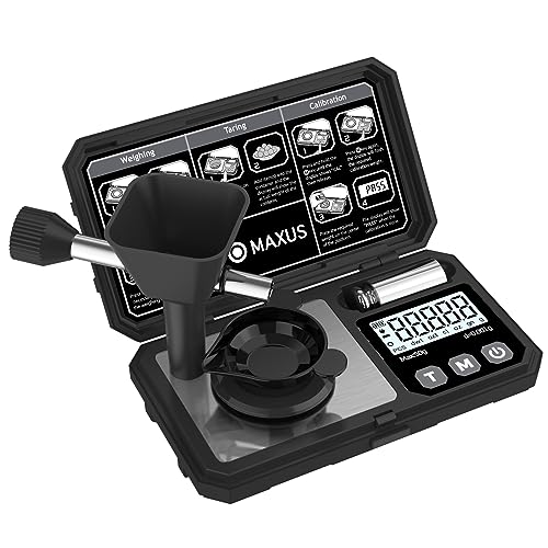 MAXUS Digital Milligram Scale 50g/0.001g with Calibration Weight