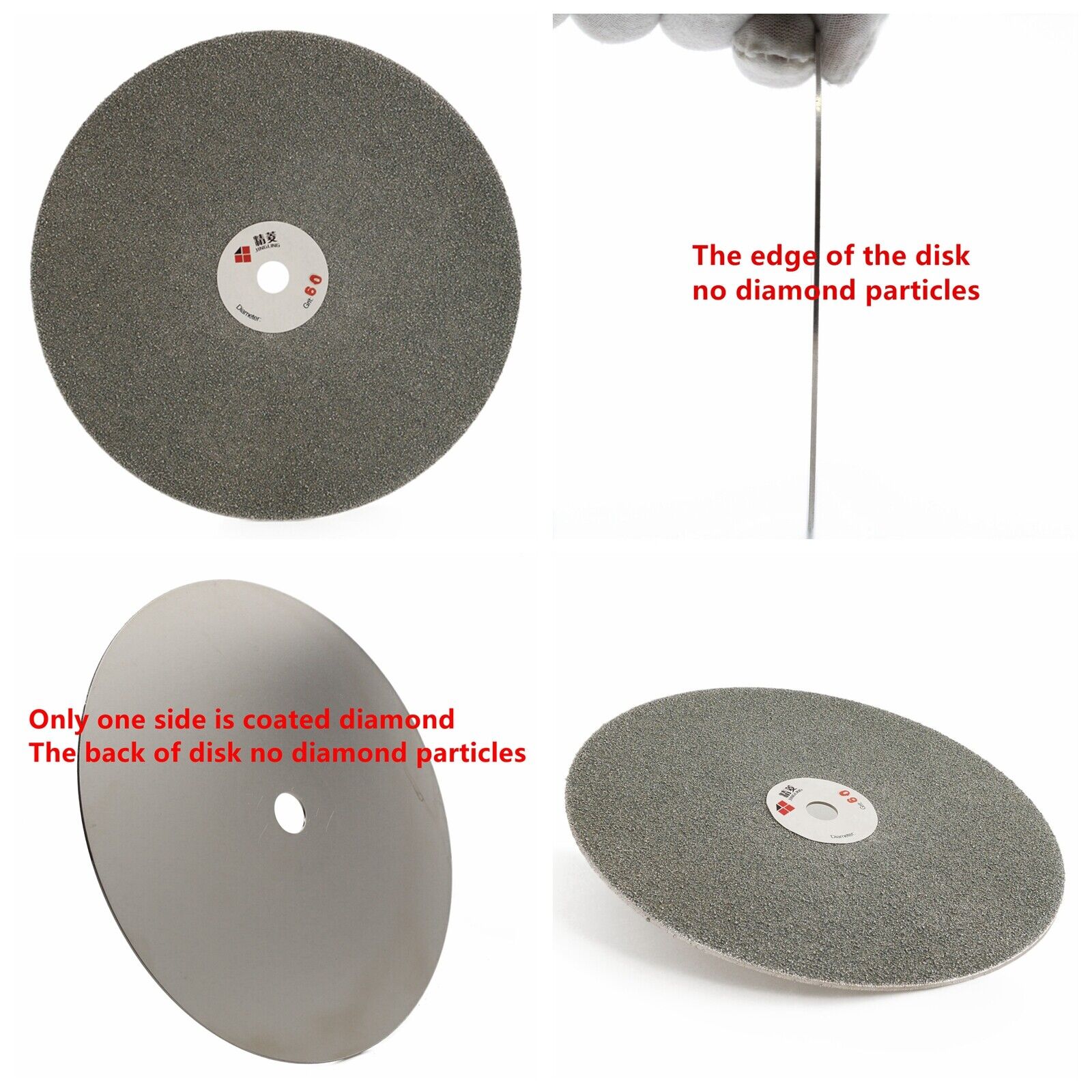 8" Diamond Grinding Disc Grit 60 - Flat Lap