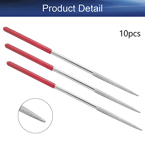 10PCS 4mm Diamond Needle File Set for Lapidary